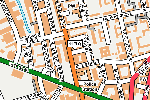 N1 7LQ map - OS OpenMap – Local (Ordnance Survey) N1 7LQ map - OS OpenMap – Local (Ordnance Survey)