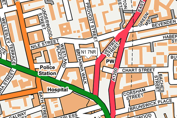 N1 7NR map - OS OpenMap – Local (Ordnance Survey) N1 7NR map - OS OpenMap – Local (Ordnance Survey)