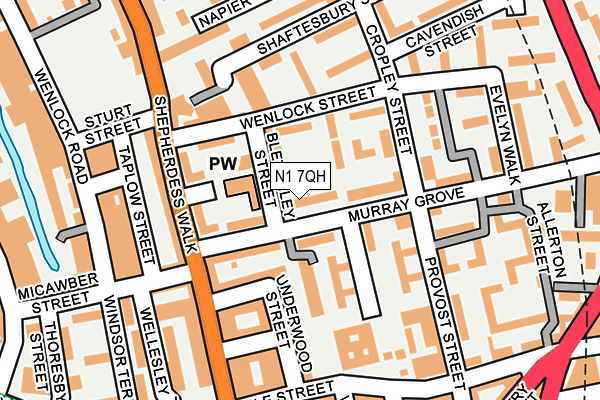 N1 7QH map - OS OpenMap – Local (Ordnance Survey) N1 7QH map - OS OpenMap – Local (Ordnance Survey)