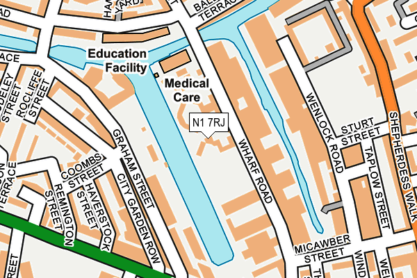 N1 7RJ map - OS OpenMap – Local (Ordnance Survey) N1 7RJ map - OS OpenMap – Local (Ordnance Survey)