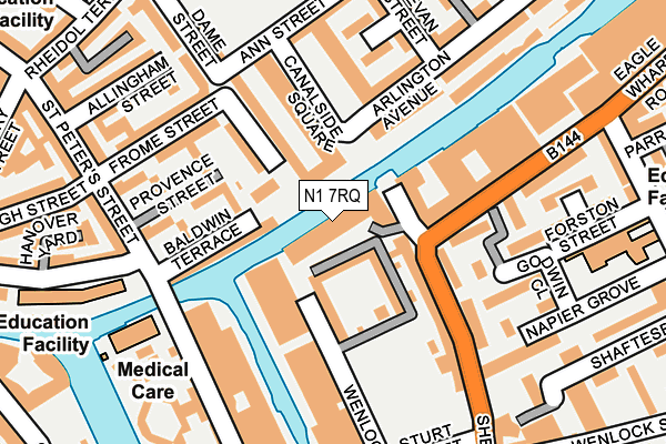 N1 7RQ map - OS OpenMap – Local (Ordnance Survey) N1 7RQ map - OS OpenMap – Local (Ordnance Survey)