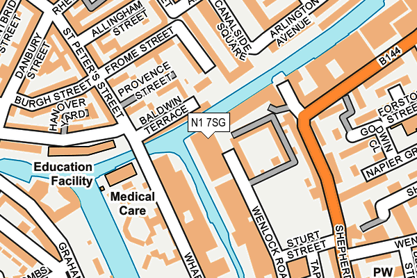 N1 7SG map - OS OpenMap – Local (Ordnance Survey) N1 7SG map - OS OpenMap – Local (Ordnance Survey)
