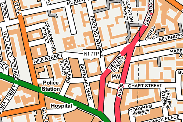 N1 7TP map - OS OpenMap – Local (Ordnance Survey) N1 7TP map - OS OpenMap – Local (Ordnance Survey)