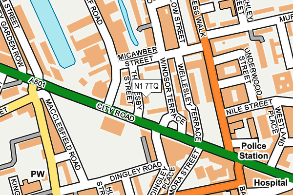 N1 7TQ map - OS OpenMap – Local (Ordnance Survey) N1 7TQ map - OS OpenMap – Local (Ordnance Survey)
