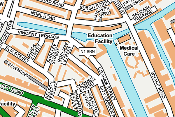 N1 8BN map - OS OpenMap – Local (Ordnance Survey) N1 8BN map - OS OpenMap – Local (Ordnance Survey)