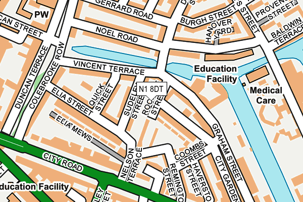 N1 8DT map - OS OpenMap – Local (Ordnance Survey) N1 8DT map - OS OpenMap – Local (Ordnance Survey)