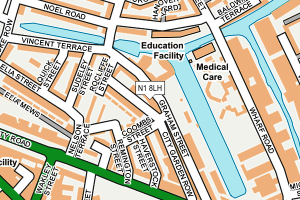 N1 8LH map - OS OpenMap – Local (Ordnance Survey) N1 8LH map - OS OpenMap – Local (Ordnance Survey)