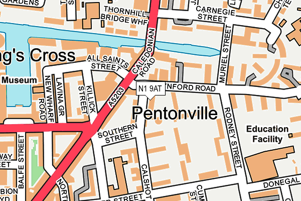 N1 9AT map - OS OpenMap – Local (Ordnance Survey) N1 9AT map - OS OpenMap – Local (Ordnance Survey)