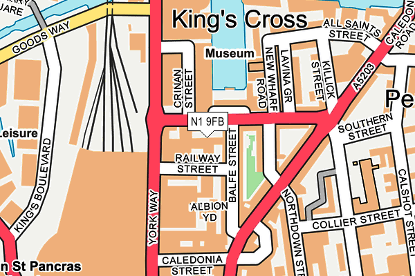 N1 9FB map - OS OpenMap – Local (Ordnance Survey) N1 9FB map - OS OpenMap – Local (Ordnance Survey)
