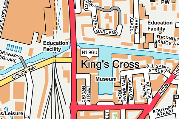 N1 9GU map - OS OpenMap – Local (Ordnance Survey) N1 9GU map - OS OpenMap – Local (Ordnance Survey)