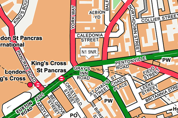 N1 9NR map - OS OpenMap – Local (Ordnance Survey) N1 9NR map - OS OpenMap – Local (Ordnance Survey)