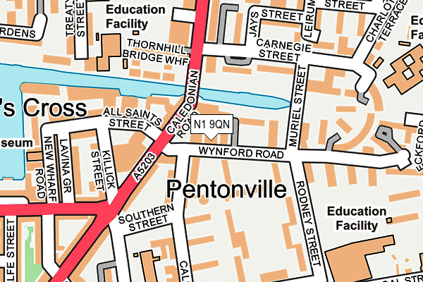 N1 9QN map - OS OpenMap – Local (Ordnance Survey) N1 9QN map - OS OpenMap – Local (Ordnance Survey)