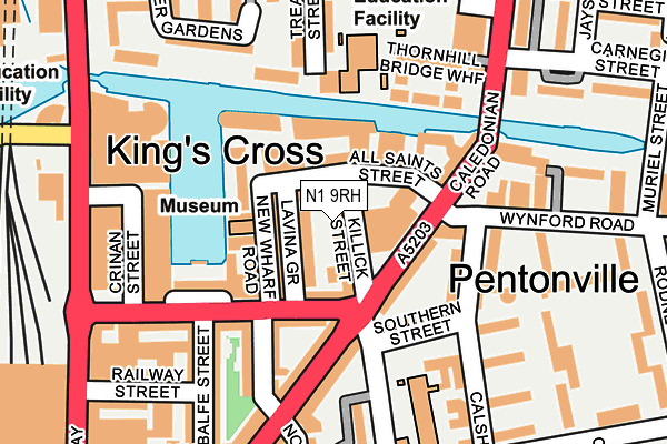 N1 9RH map - OS OpenMap – Local (Ordnance Survey) N1 9RH map - OS OpenMap – Local (Ordnance Survey)