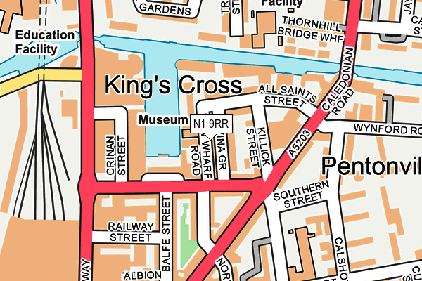 N1 9RR map - OS OpenMap – Local (Ordnance Survey) N1 9RR map - OS OpenMap – Local (Ordnance Survey)