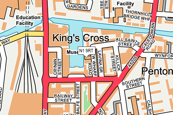 N1 9RT map - OS OpenMap – Local (Ordnance Survey) N1 9RT map - OS OpenMap – Local (Ordnance Survey)