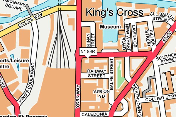 N1 9SR map - OS OpenMap – Local (Ordnance Survey) N1 9SR map - OS OpenMap – Local (Ordnance Survey)