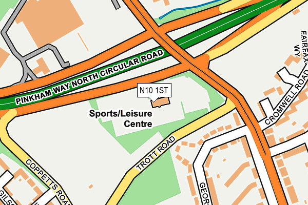 N10 1ST map - OS OpenMap – Local (Ordnance Survey)