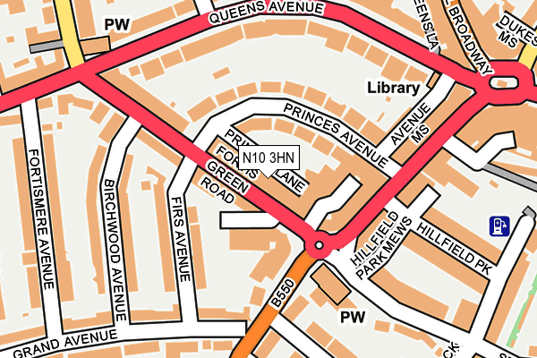N10 3HN map - OS OpenMap – Local (Ordnance Survey) N10 3HN map - OS OpenMap – Local (Ordnance Survey)