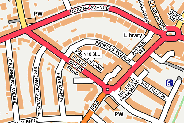N10 3LU map - OS OpenMap – Local (Ordnance Survey) N10 3LU map - OS OpenMap – Local (Ordnance Survey)