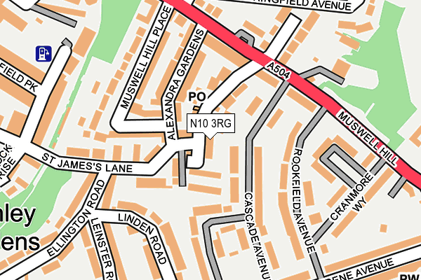 N10 3RG map - OS OpenMap – Local (Ordnance Survey) N10 3RG map - OS OpenMap – Local (Ordnance Survey)