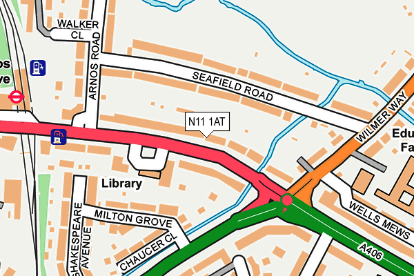 N11 1AT map - OS OpenMap – Local (Ordnance Survey) N11 1AT map - OS OpenMap – Local (Ordnance Survey)