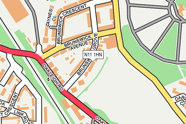 N11 1HN map - OS OpenMap – Local (Ordnance Survey) N11 1HN map - OS OpenMap – Local (Ordnance Survey)
