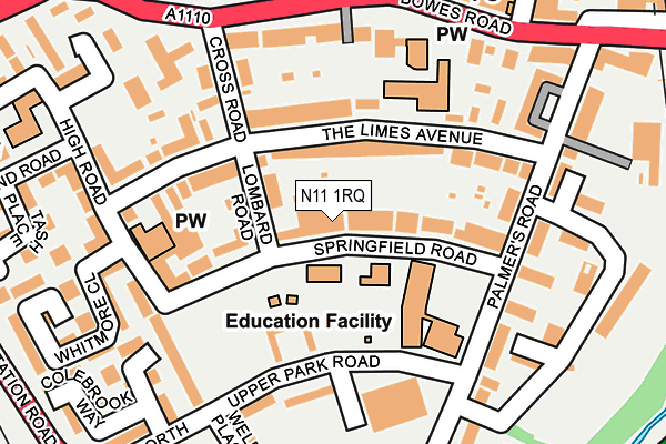 N11 1RQ map - OS OpenMap – Local (Ordnance Survey) N11 1RQ map - OS OpenMap – Local (Ordnance Survey)