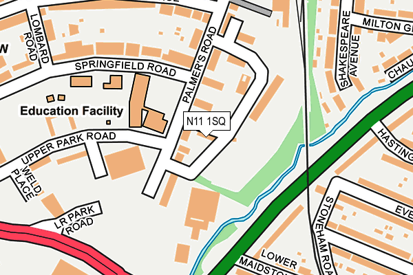 N11 1SQ map - OS OpenMap – Local (Ordnance Survey) N11 1SQ map - OS OpenMap – Local (Ordnance Survey)