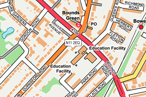 N11 2EQ map - OS OpenMap – Local (Ordnance Survey) N11 2EQ map - OS OpenMap – Local (Ordnance Survey)