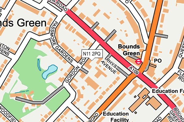N11 2PQ map - OS OpenMap – Local (Ordnance Survey) N11 2PQ map - OS OpenMap – Local (Ordnance Survey)