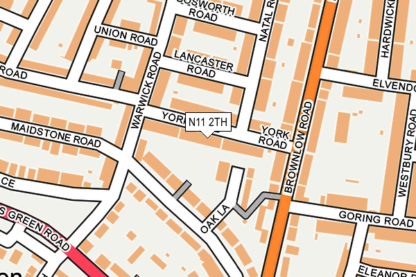 N11 2TH map - OS OpenMap – Local (Ordnance Survey) N11 2TH map - OS OpenMap – Local (Ordnance Survey)