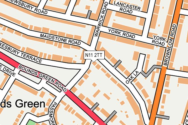 N11 2TT map - OS OpenMap – Local (Ordnance Survey) N11 2TT map - OS OpenMap – Local (Ordnance Survey)