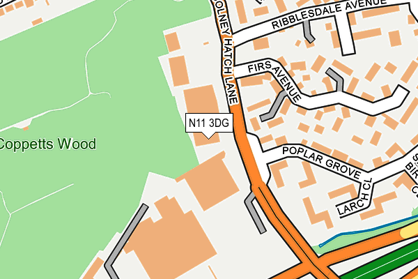 N11 3DG map - OS OpenMap – Local (Ordnance Survey) N11 3DG map - OS OpenMap – Local (Ordnance Survey)