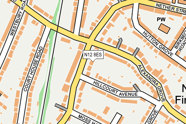 N12 8ES map - OS OpenMap – Local (Ordnance Survey) N12 8ES map - OS OpenMap – Local (Ordnance Survey)