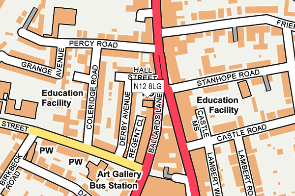 N12 8LG map - OS OpenMap – Local (Ordnance Survey) N12 8LG map - OS OpenMap – Local (Ordnance Survey)