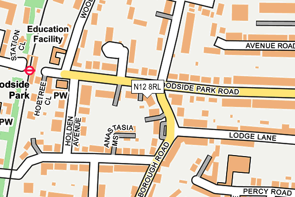 N12 8RL map - OS OpenMap – Local (Ordnance Survey) N12 8RL map - OS OpenMap – Local (Ordnance Survey)