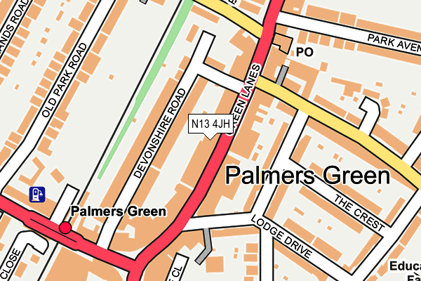 N13 4JH map - OS OpenMap – Local (Ordnance Survey) N13 4JH map - OS OpenMap – Local (Ordnance Survey)
