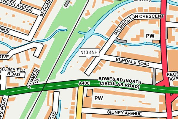 N13 4NH map - OS OpenMap – Local (Ordnance Survey) N13 4NH map - OS OpenMap – Local (Ordnance Survey)