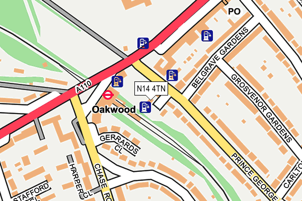 N14 4TN map - OS OpenMap – Local (Ordnance Survey) N14 4TN map - OS OpenMap – Local (Ordnance Survey)