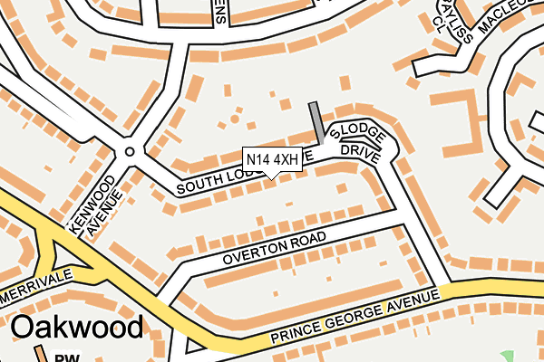 N14 4XH map - OS OpenMap – Local (Ordnance Survey) N14 4XH map - OS OpenMap – Local (Ordnance Survey)