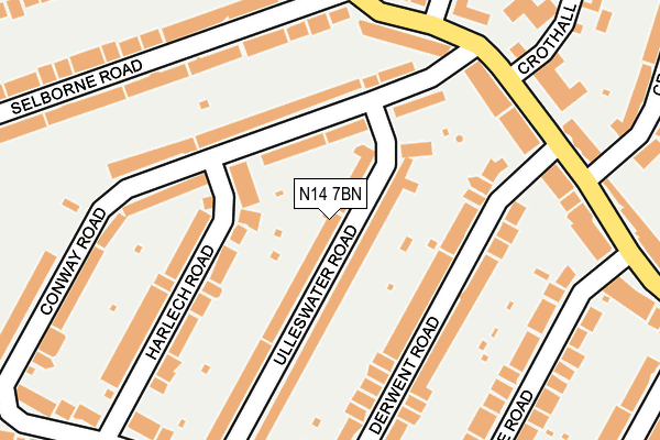 N14 7BN map - OS OpenMap – Local (Ordnance Survey) N14 7BN map - OS OpenMap – Local (Ordnance Survey)