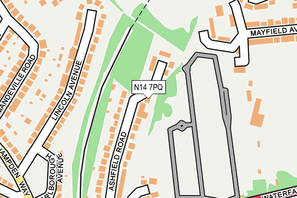 N14 7PQ map - OS OpenMap – Local (Ordnance Survey) N14 7PQ map - OS OpenMap – Local (Ordnance Survey)