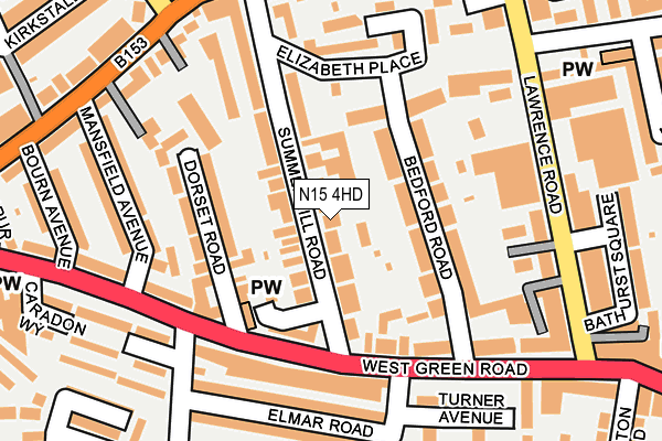 N15 4HD map - OS OpenMap – Local (Ordnance Survey)