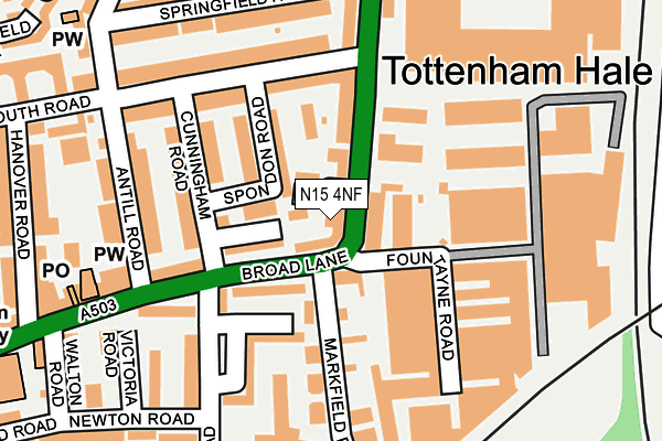 N15 4NF map - OS OpenMap – Local (Ordnance Survey) N15 4NF map - OS OpenMap – Local (Ordnance Survey)