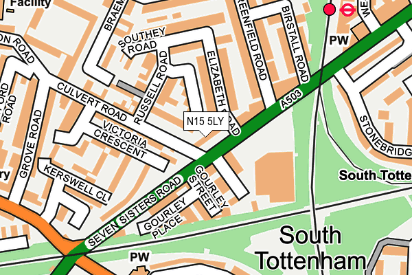 N15 5LY map - OS OpenMap – Local (Ordnance Survey) N15 5LY map - OS OpenMap – Local (Ordnance Survey)