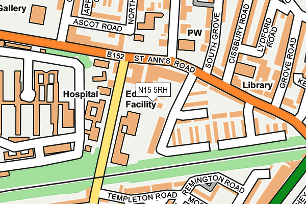 N15 5RH map - OS OpenMap – Local (Ordnance Survey) N15 5RH map - OS OpenMap – Local (Ordnance Survey)