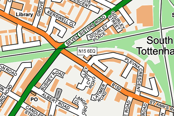 N15 6EQ map - OS OpenMap – Local (Ordnance Survey) N15 6EQ map - OS OpenMap – Local (Ordnance Survey)