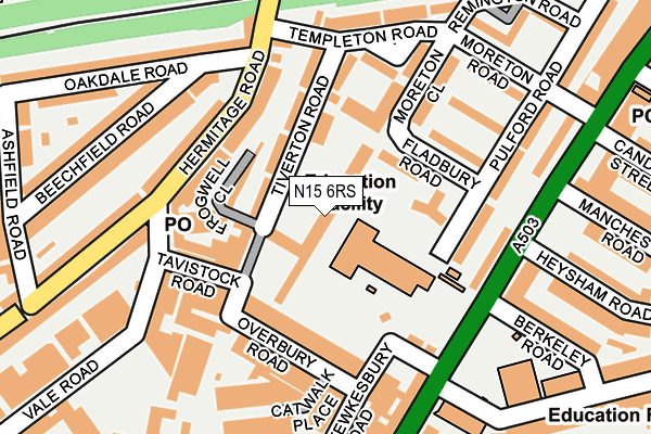 N15 6RS map - OS OpenMap – Local (Ordnance Survey) N15 6RS map - OS OpenMap – Local (Ordnance Survey)