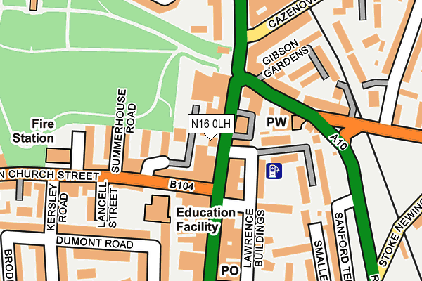N16 0LH map - OS OpenMap – Local (Ordnance Survey) N16 0LH map - OS OpenMap – Local (Ordnance Survey)
