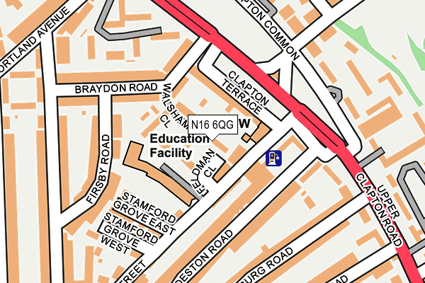 N16 6QG map - OS OpenMap – Local (Ordnance Survey) N16 6QG map - OS OpenMap – Local (Ordnance Survey)